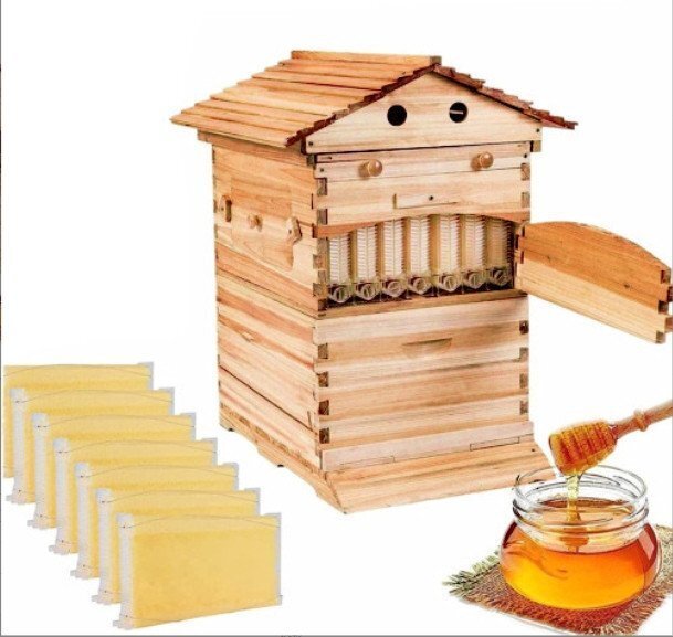 新入荷☆蜜蜂巣箱 ミツバチ巣箱 蜜蜂飼育箱 蜂の巣 ミツバチ飼育箱 ミツバチ養殖 ミツバチの採蜜 巣礎 巣脾 自動フレーム 養蜂用具拍卖