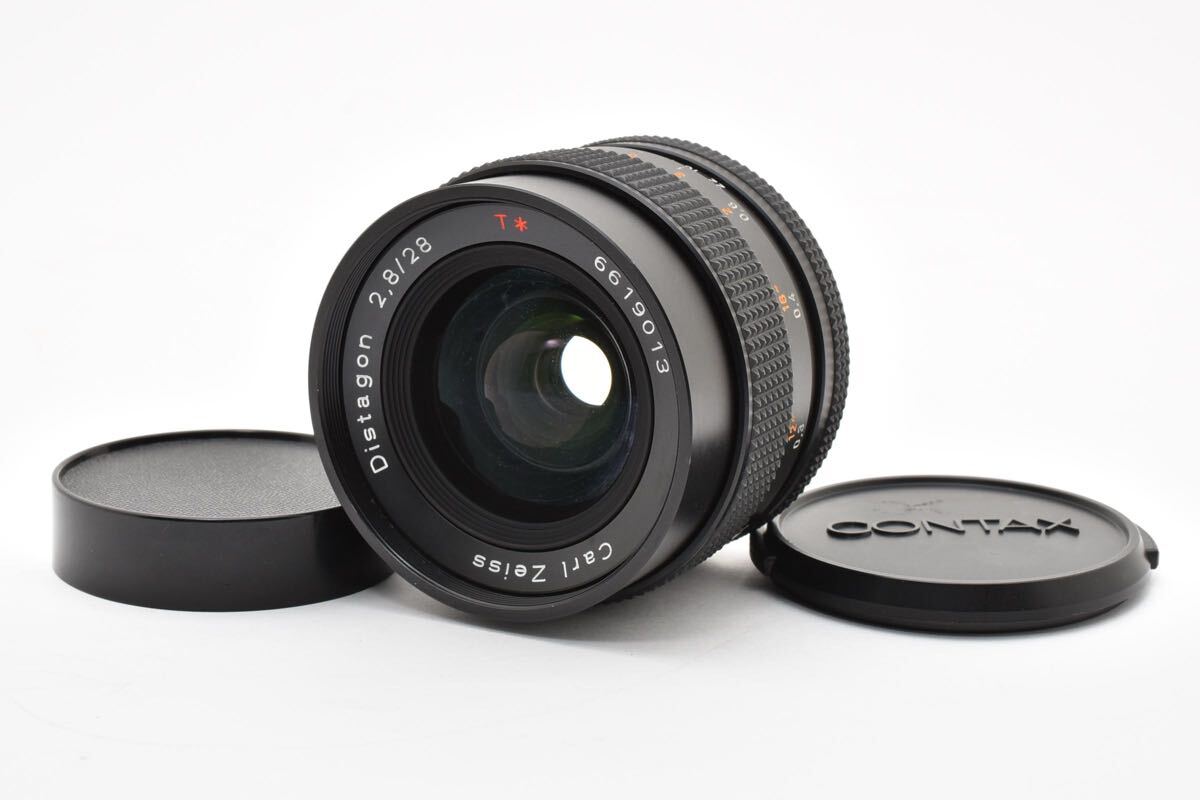 ◎美品◎ CONTAX コンタックス Carl Zeiss Distagon 28mm F2.8 T* AEJ【キャップ付き】#981拍卖