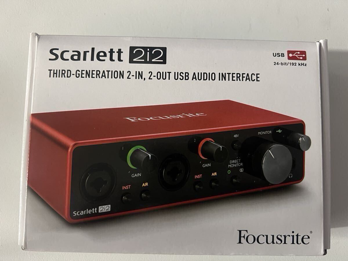 未使用・未開封:Focusrite Scarlett 2i2 3rd Gen USBオーディオインターフェース 国内正規品拍卖