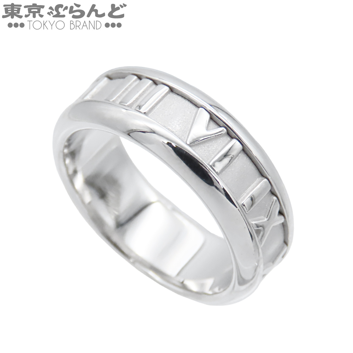101862989 ティファニー TIFFANY&Co. アトラス リング ホワイトゴールド K18WG 11.5号相当 指輪 レディース 仕上済拍卖