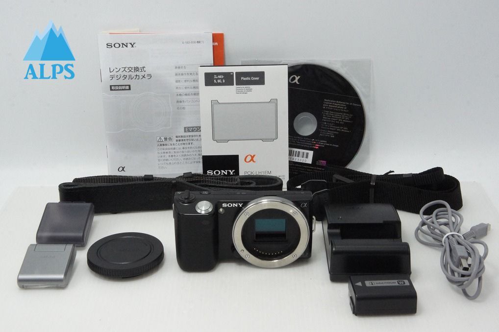 美品 SONY ソニー NEX-5 ボディ ミラーレス一眼カメラ ブラック 260527bc【アルプスカメラ】拍卖