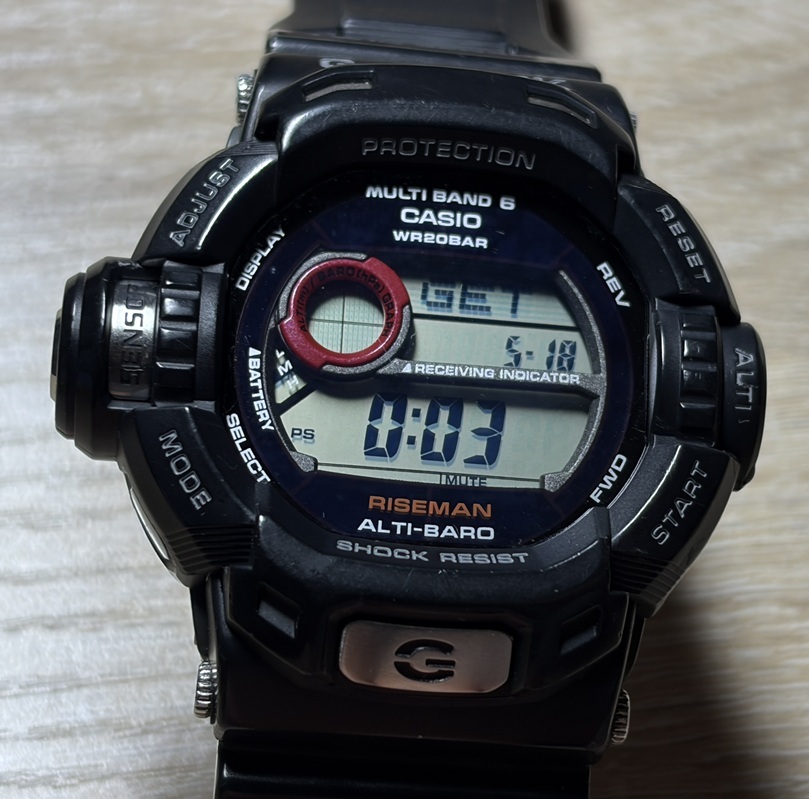 送料390円~!カシオ ジーショック GW-9200J-1JF 電波ソーラー ライズマン マルチバンド6 高度 気圧 温度計測可能 G-SHOCK RISEMAN拍卖