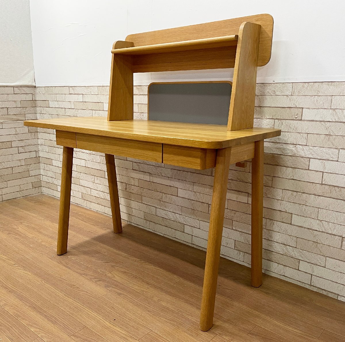 ▼アクタス SARCLE DESK サークルデスク 学習机 ディスクパネル付 勉強机 ACTUS ナチュラル ブックシェルフ ワーキングデスク(畑1740)拍卖