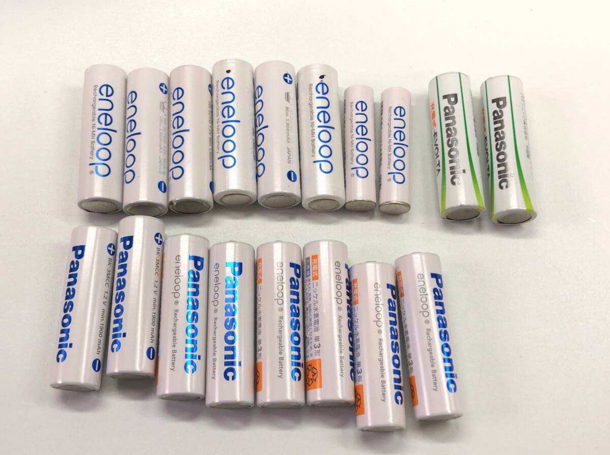 Panasonic SANYO エネループ EVOLTA 充電池 単3 単4 充電式 ニッケル水素電池 まとめ セット 大量 充電式乾電池 動作未確認 E39拍卖