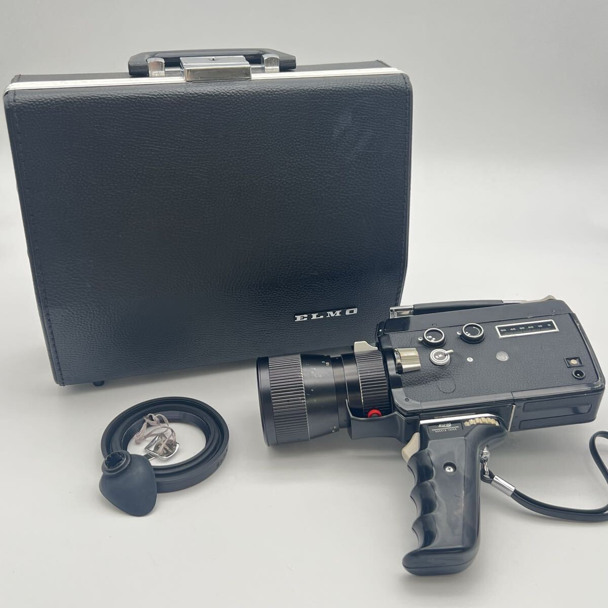 T5165 ELMO エルモ SUPER 110 8ミリフィルムカメラ フィルムカメラ カメラ 昭和レトロ ケース付き拍卖