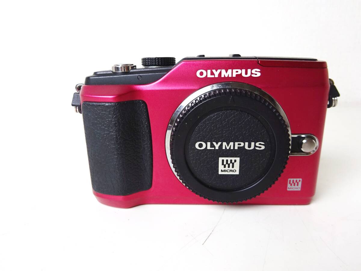 動作品◇OLYMPUS PEN E-PL2 ミラーレス一眼 レッド拍卖