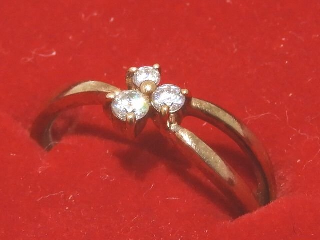 美品 VENDOME AOYAMA ヴァンドーム青山 K10 クリアストーン リング ☆ #7 レディース 指輪 ジュエリー 箱付き ▼ 6G8ES●拍卖
