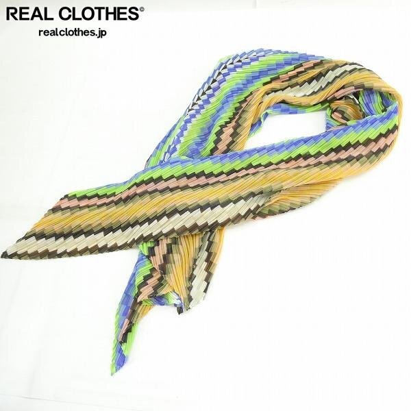 PLEATS PLEASE/プリーツプリーズ MUFFLER 総柄マフラー PP72-AD411 /000拍卖