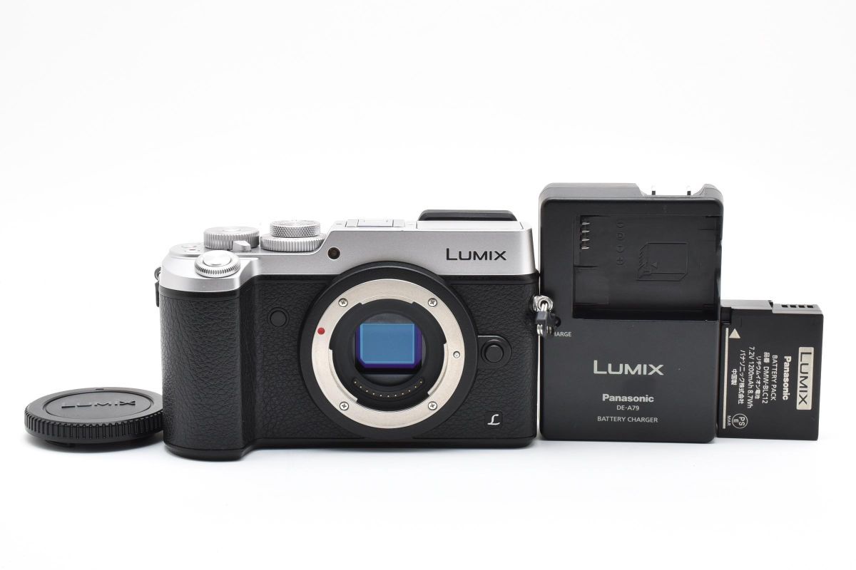 ★新品級★ パナソニック Panasonic LUMIX GX8 ボディ DMC-GX8 シルバー ショット数1670回・バッテリー・充電器付 完動品 #85P98A603142拍卖