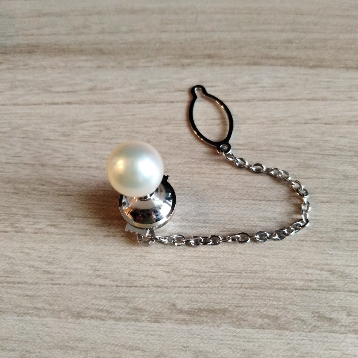 Pt 真珠 パール ネクタイピン タイピン アクセサリー 8.0mm拍卖