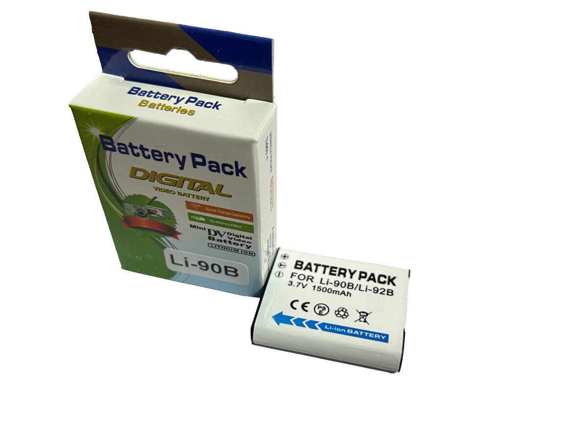 LI-90B、LI-92B、DB-110 バッテリー OLYMPUSに対応 互換バッテリー カメラ対応 大容量【3.7V 1500mAh】リチウムイオン充電池拍卖