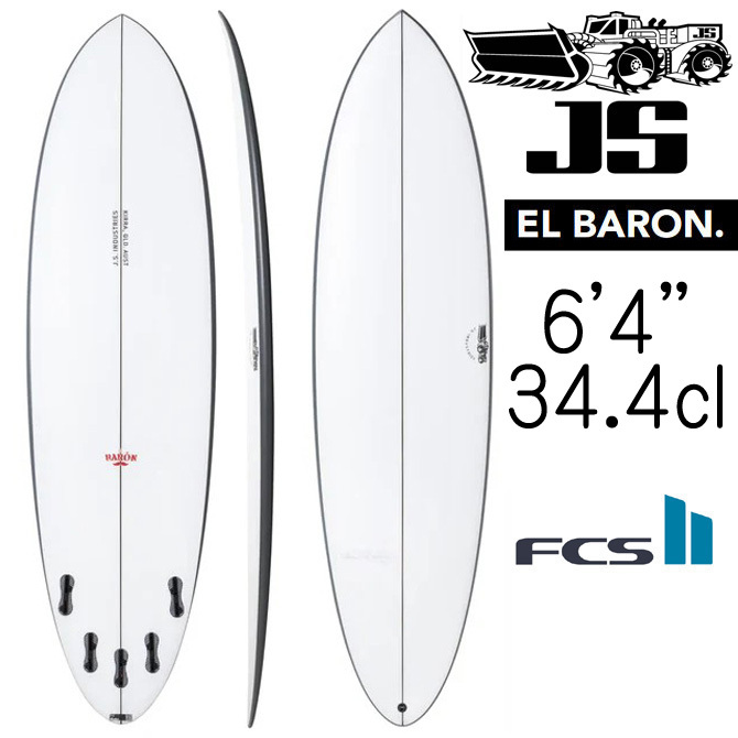 JS サーフボード エルバロン PE モデル 6'4×19 3/4×2 1/2 34.4L / JS Industries El Baron PE Model拍卖