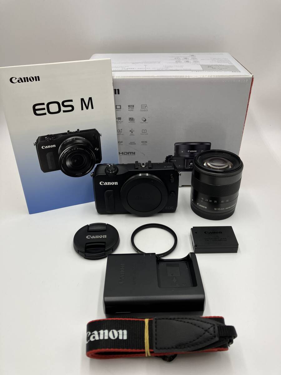 【動作確認済】Canon EOS M EF-M 18-55mm IS STM レンズキット ブラック拍卖