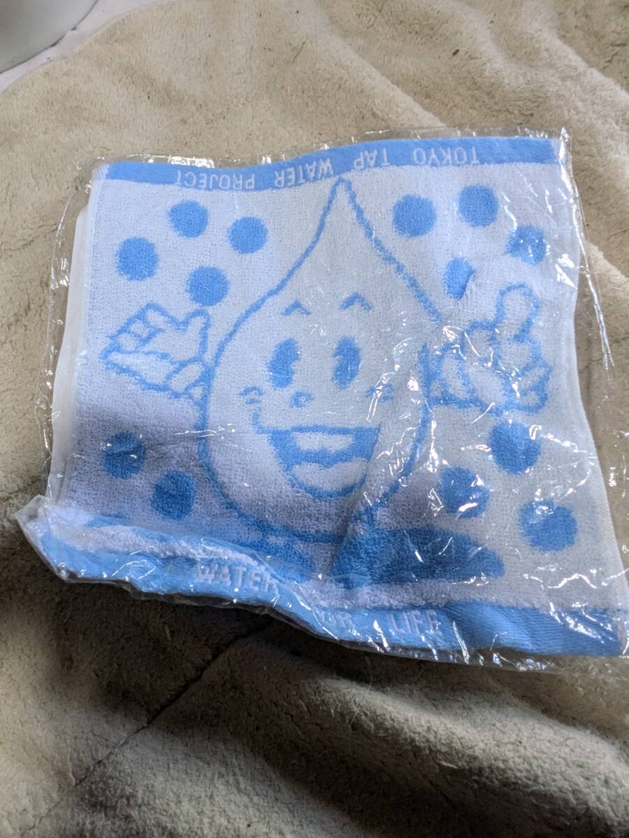 東京都 水道局 すいてきくん ハンドタオル ハンカチタオル 未使用拍卖