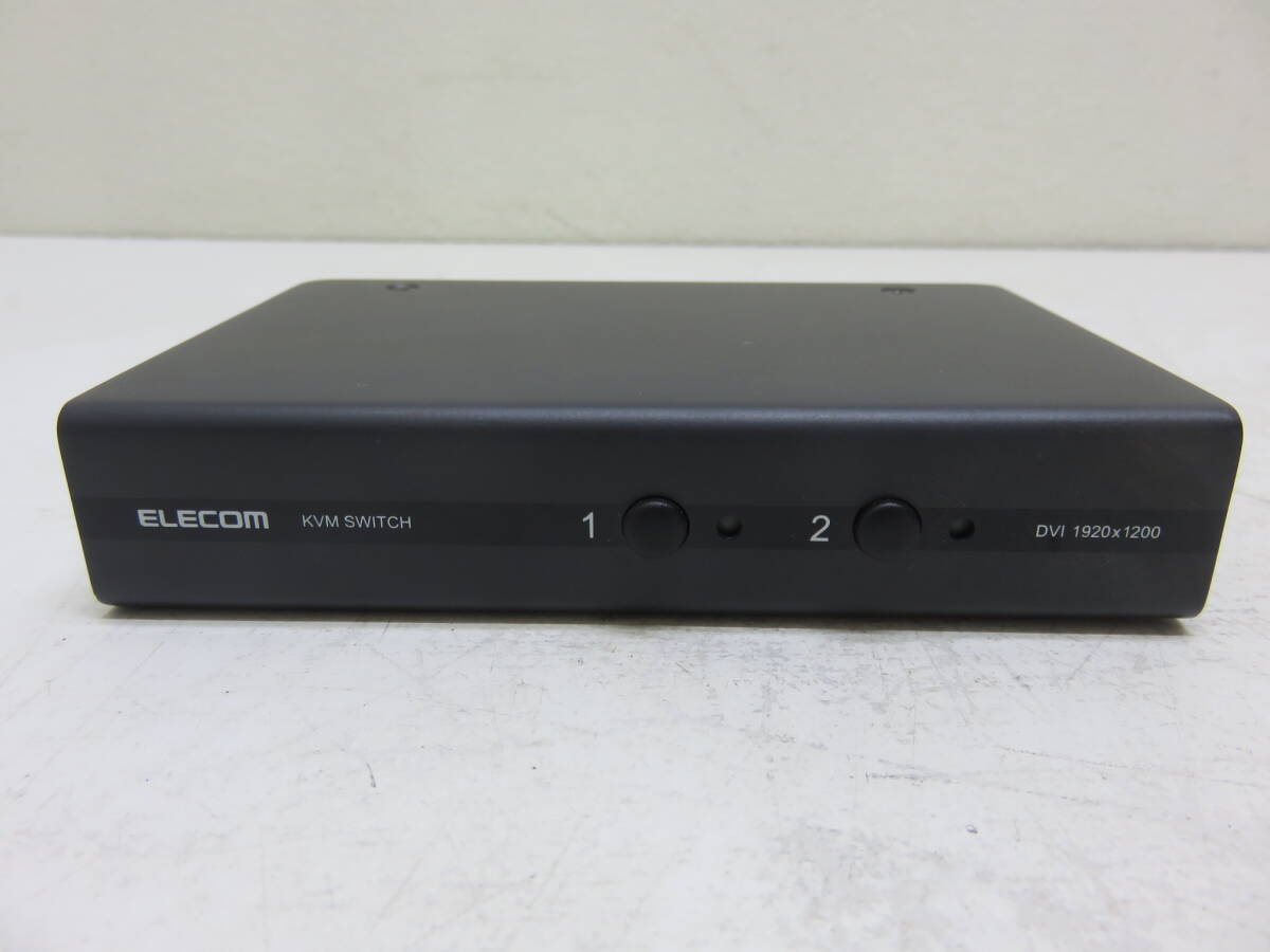 ELECOM エレコム KVM−DVHDU2 DVI対応パソコン切替器 本体のみ 動作未確認 現状品拍卖