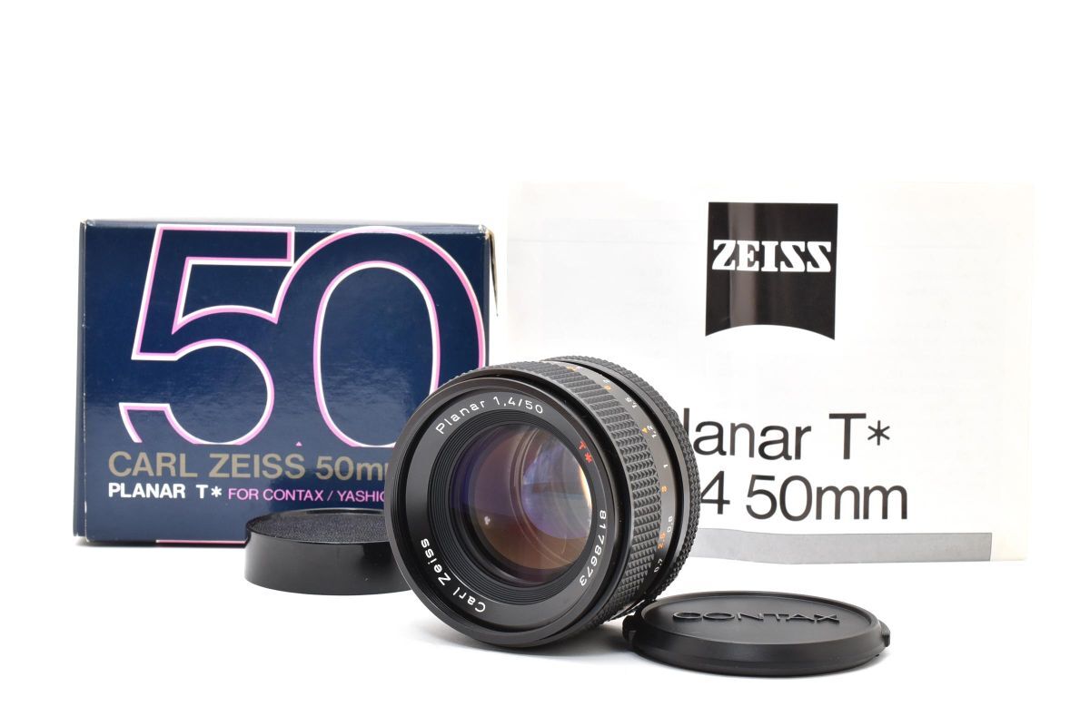 【希少・元箱付き】 CONTAX コンタックス F1.4 50mm MMJ レンズ フィルムカメラ #4549拍卖
