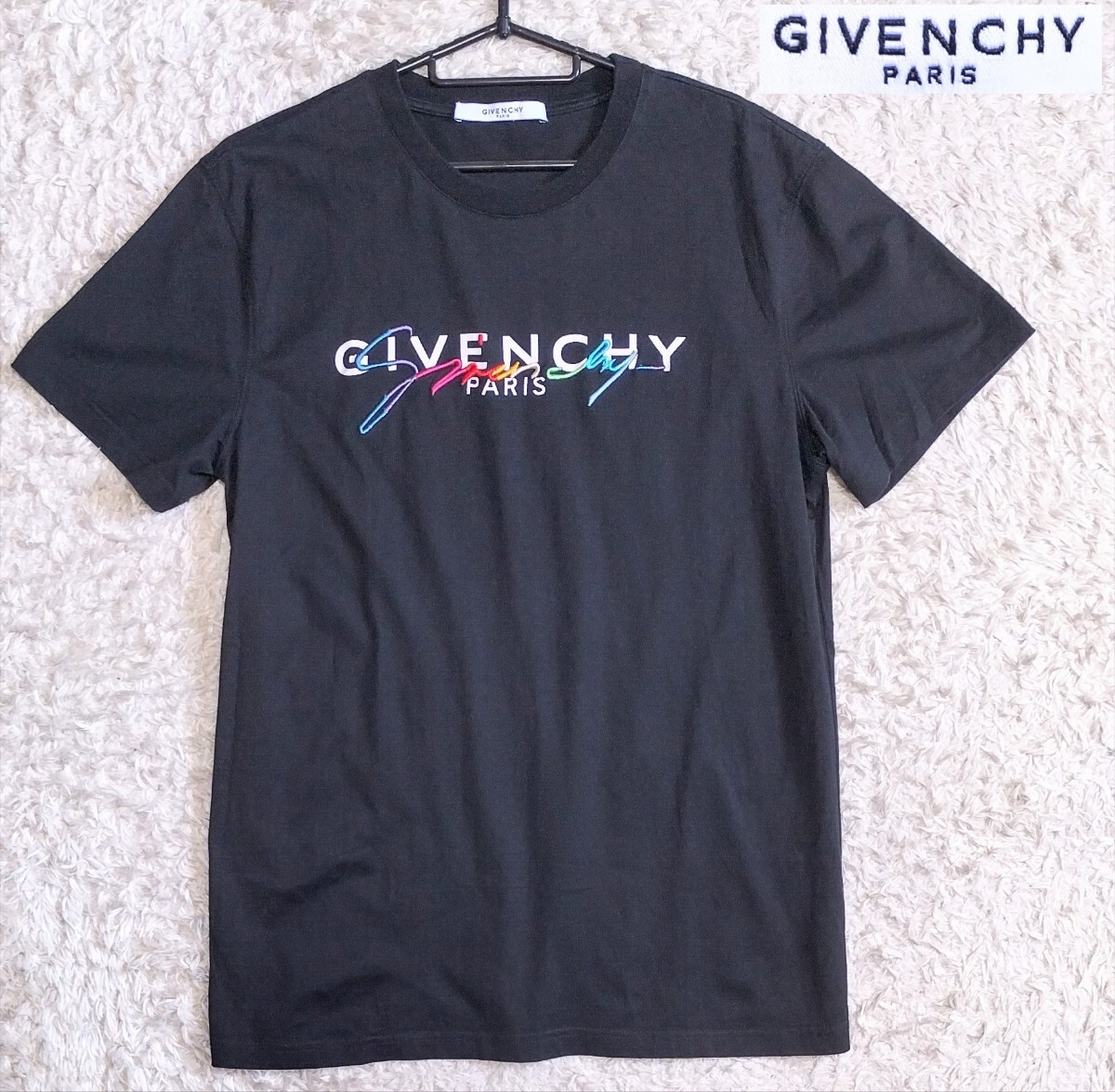 【美品★国内正規品】Sサイズ GIVENCHY 半袖Tシャツ●黒☆ジバンシィ (▲5191)拍卖