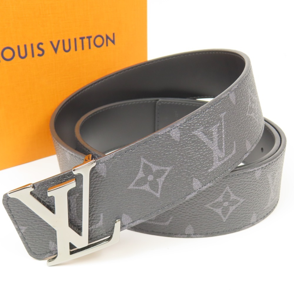 208120★1円スタート LOUIS VUITTON ルイヴィトン 未使用 25年製 サンチュール LVイニシャル リバーシブル 100/40 エクリプス M9043 ベルト拍卖