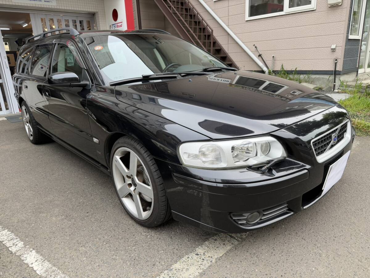 車検R9.8 ボルボV70R 2006年車後期 左HD 6ATターボ BSR・IPDパーツ多数 BSRPPC3 350PS 40N・m スタッドレスナビETCウーハーバックカメラ拍卖