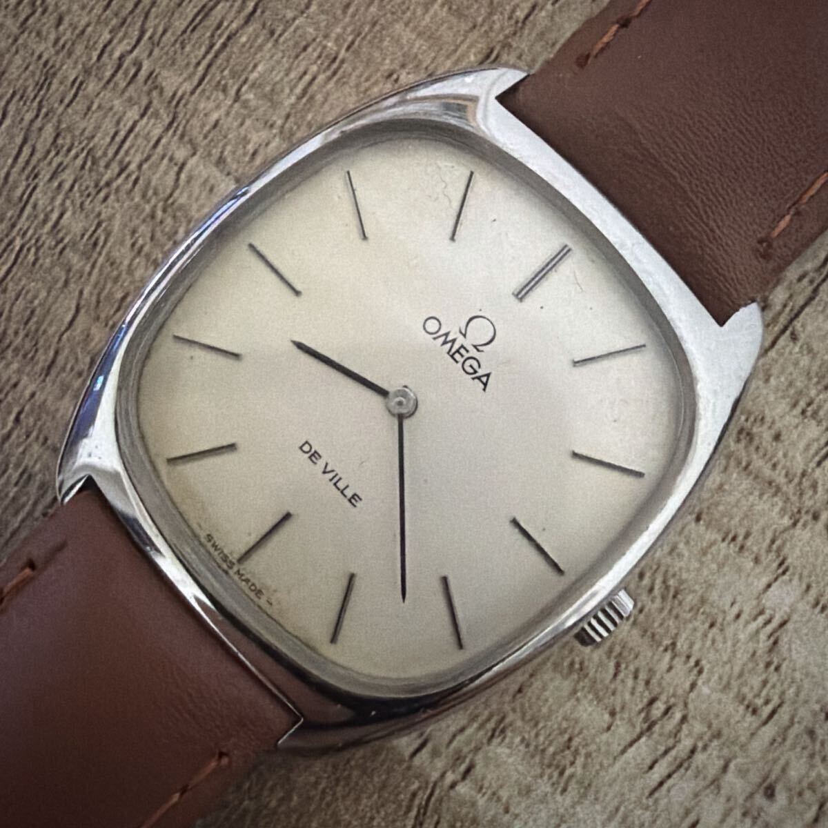 稼働 アンティーク ヴィンテージ VINTAGE OMEGA オメガ DE VILLE deville デビル デヴィル Cal.625 111.0139 手巻き スクエア 腕時計 17石 拍卖