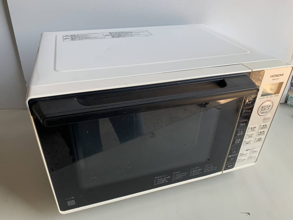 ③t742◆HITACHI 日立◆オーブンレンジ MRO-F5Y W ホワイト 電子レンジ ヘルシー 18L 2021年製 トースト 生活家電 中古拍卖