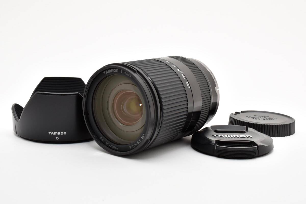 ★☆ 極上品! TAMRON タムロン 18-200mm F3.5-6.3 Di Ⅲ VC B011 ブラック ソニーEマウント ★☆拍卖