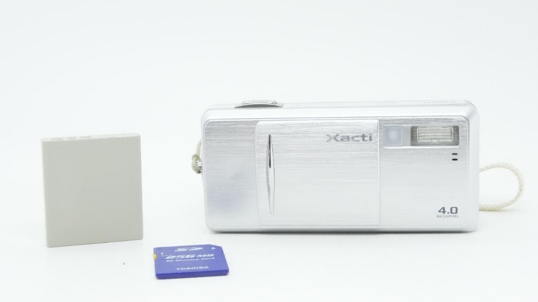 【E2024】 SANYO Xacti DSC-J4 シルバー サンヨー ザクティ拍卖