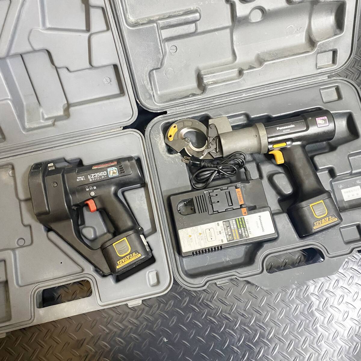 【動作確認動画あり】Panasonic 充電ケーブルカッター EZ3591 + 全ネジカッター EZ3560 セット National パナソニック 送料無料拍卖