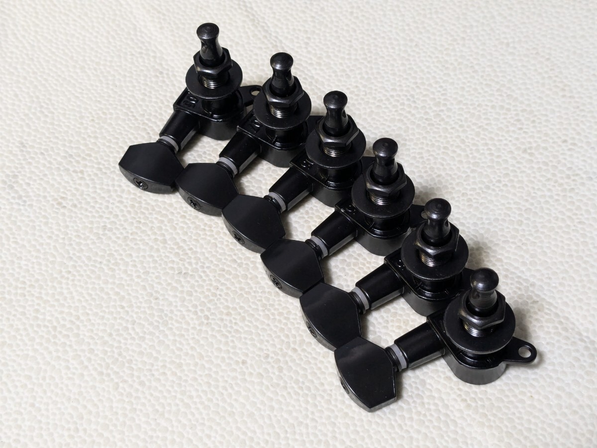 ギター用 ペグ 片側6連 未使用品 ブラック拍卖