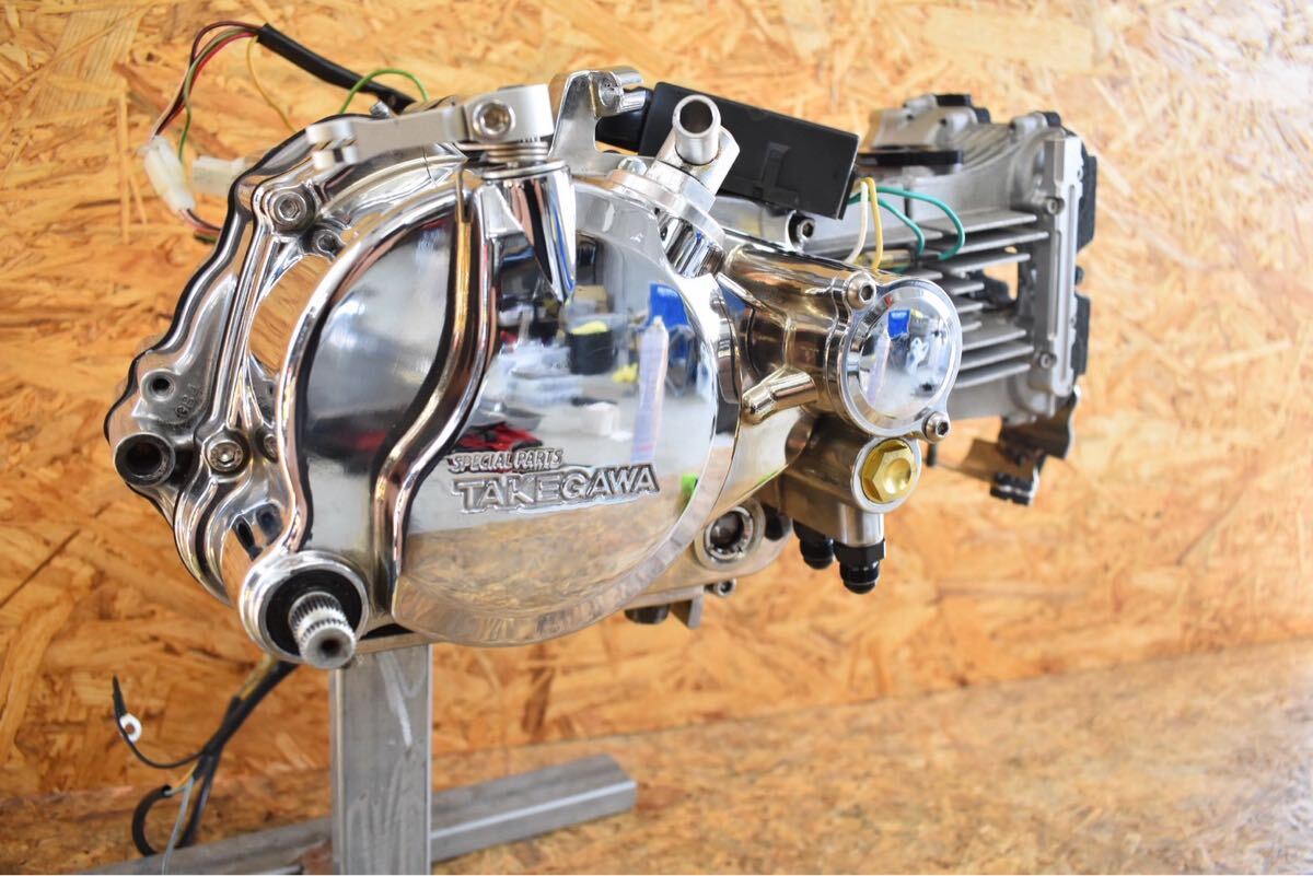 h19 モンキー ツインカム フルチューンエンジン 124cc 5速 メッキ加工 SP武川 DOHC AB27 z50j /検 t50 ゴリラ バハ jaba ダックス シャリー拍卖