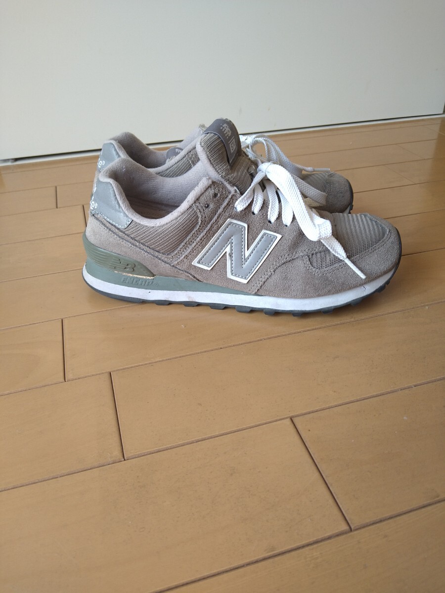 ニューバランス☆M574GS☆☆24cm☆new balance☆スニーカー☆シューズ☆靴☆グレー系拍卖