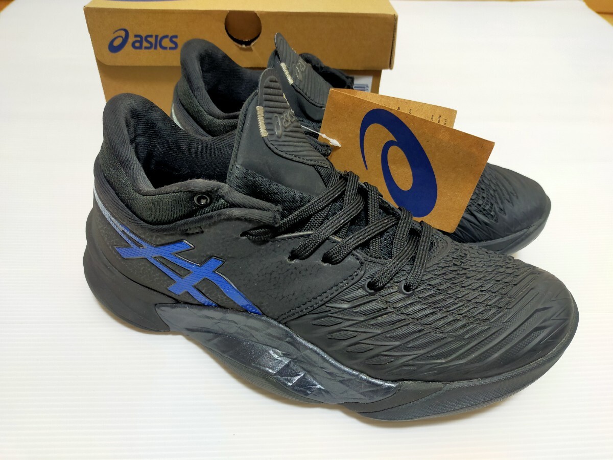 希少 ASICS UNPRE ARS LOW アシックス アンプレアルス バッシュ バスケットボール 河村勇輝 nba ボーラホリック 黒 ブラック ブルー 24.5cm拍卖