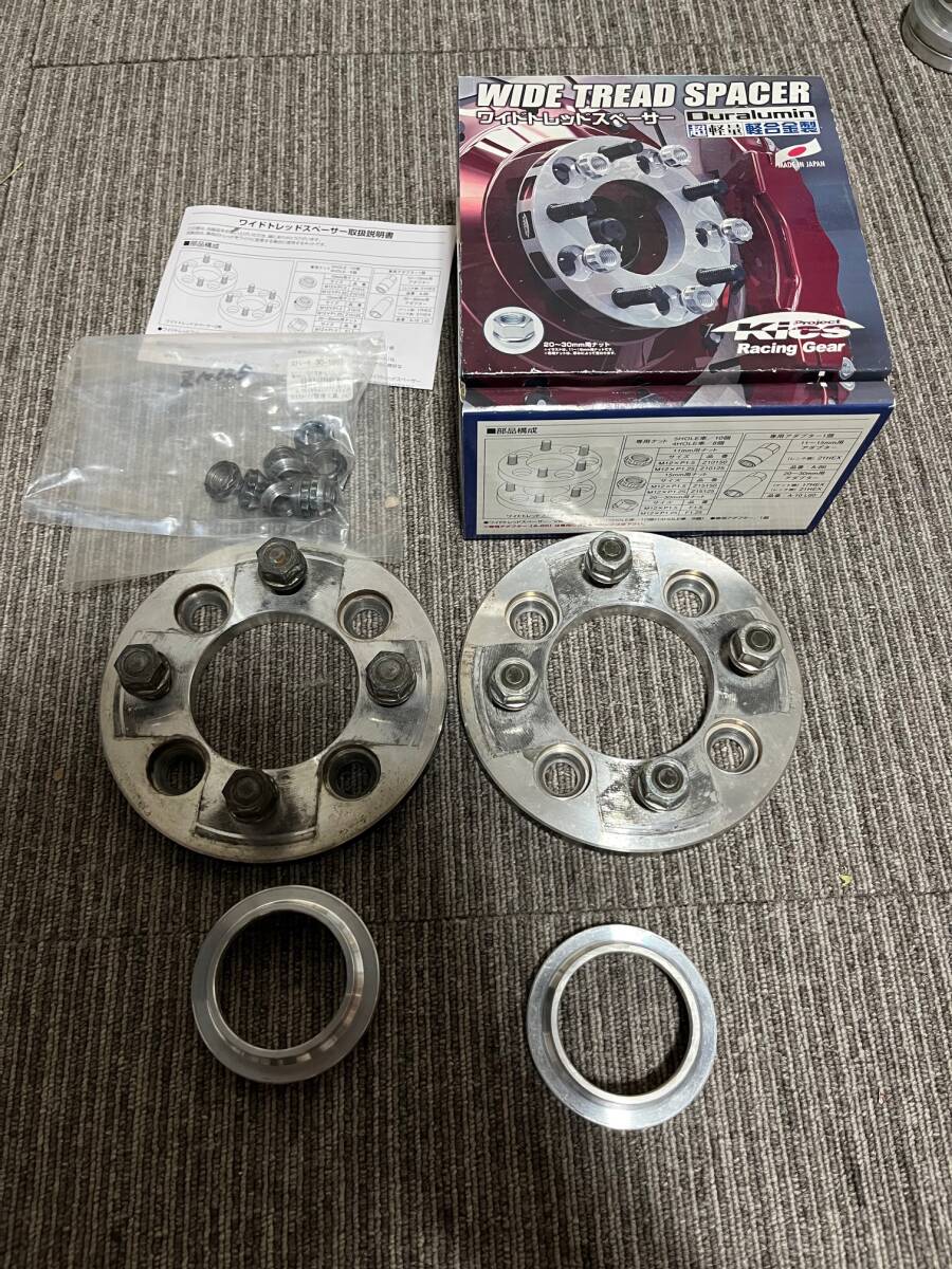 ★協永産業 Kics ワイドトレッドスペーサー 11mm 4H PCD100 M12 P1.25 φ54ハブリング付 アダプター欠品★拍卖