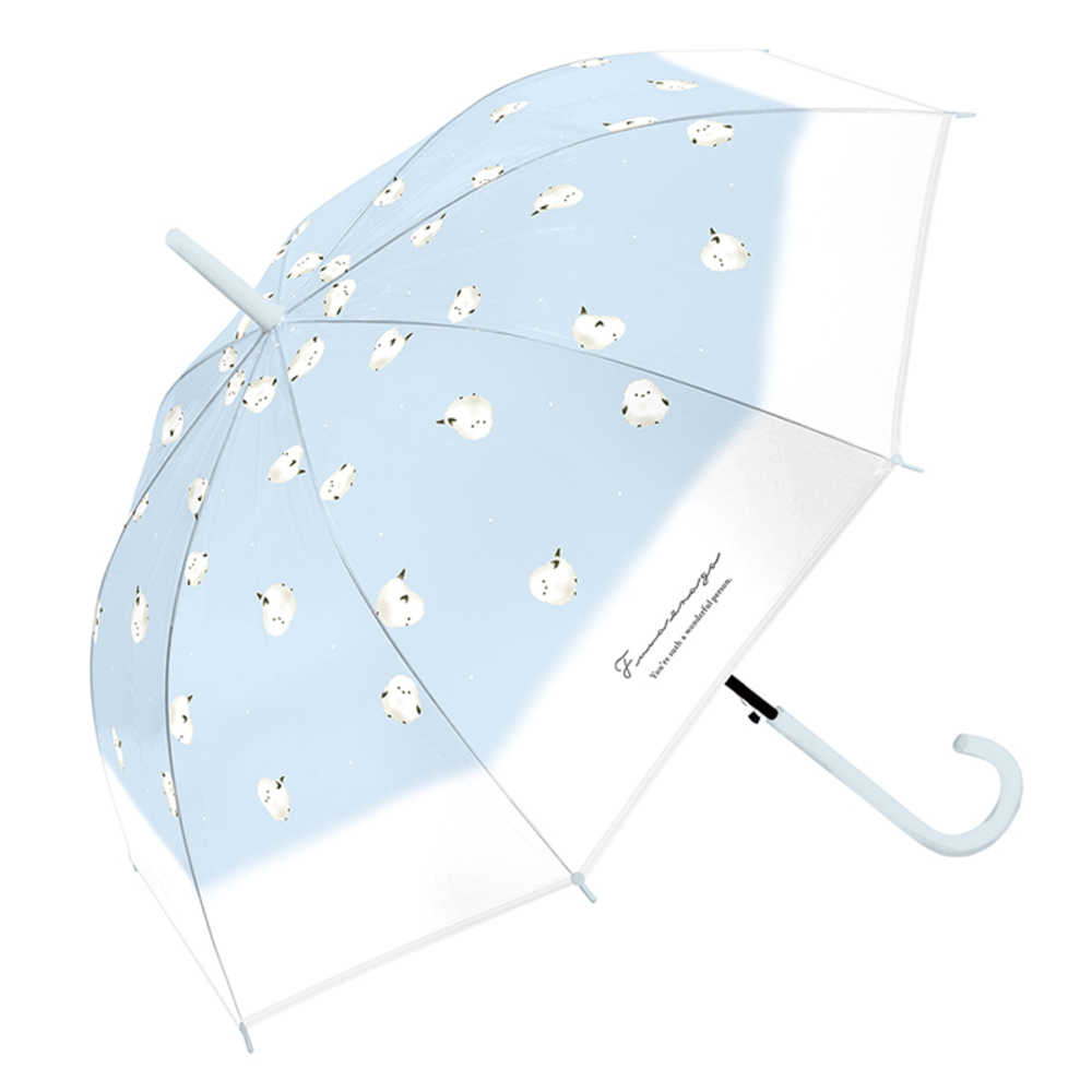 ☆ フワエナガLBL ☆ レディース EVAアンブレラ 60cm 長傘 レディース 60cm かわいい 長雨傘 雨傘 ビニール傘 ジャンプ傘 ジャンプ拍卖