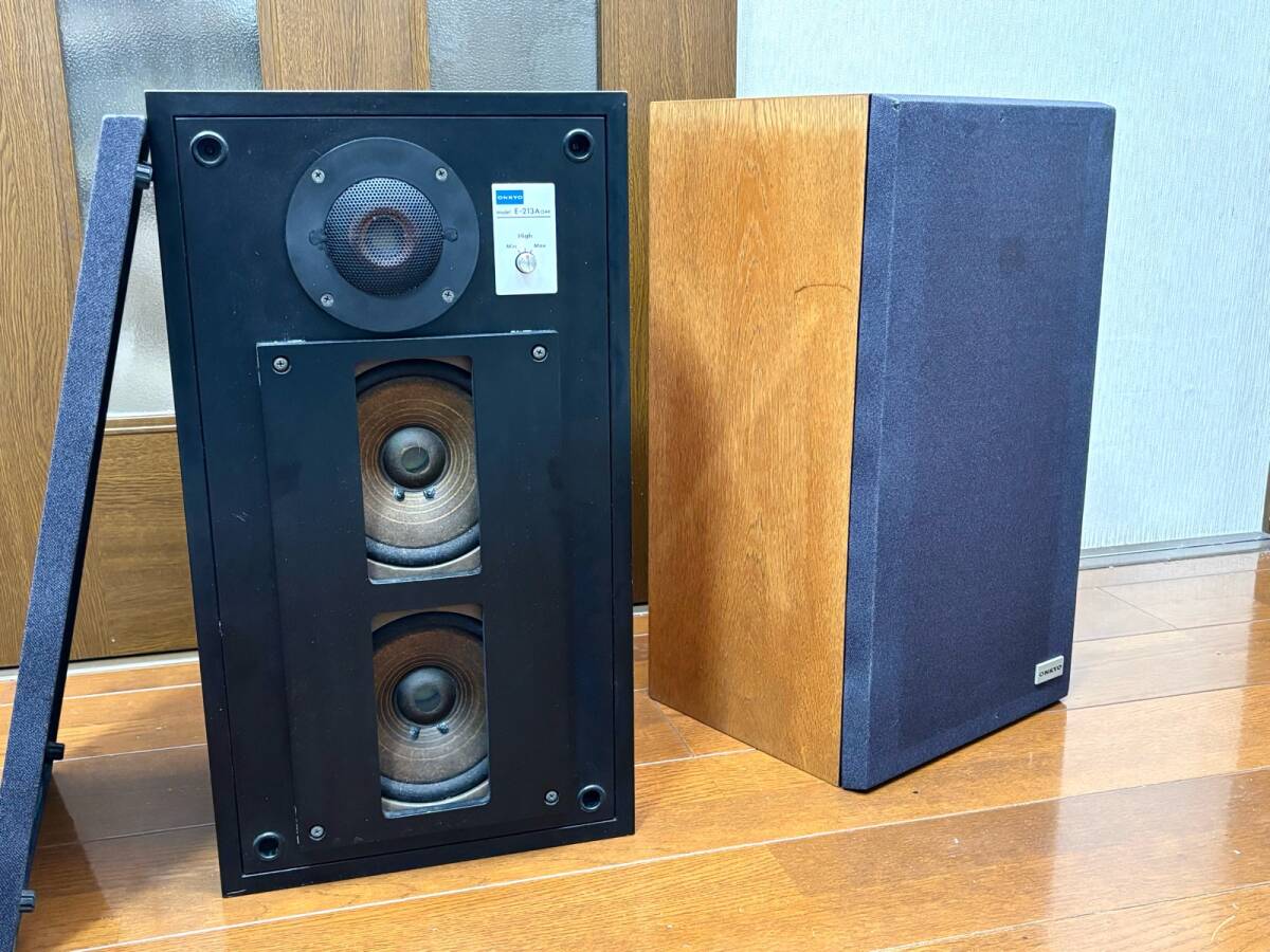 ONKYO オンキョー ブックシェルフスピーカー E-213A OAK拍卖