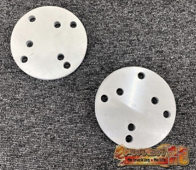新品即納 ホイールスピンナー用スペーサー 19.5インチ・22.5インチ用 厚み8mm 2枚セット アルミ S0294D拍卖