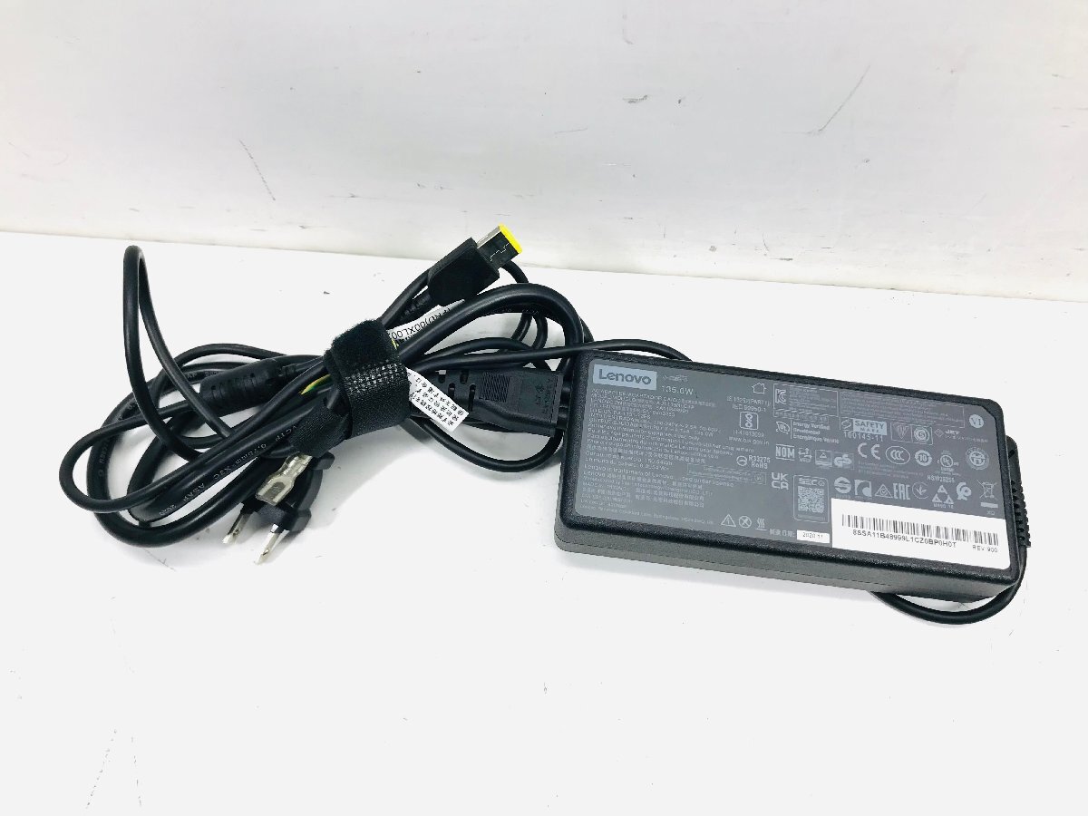 中古動作品 Lenovo ACアダプタ ADL135NLC3A / ADL135NDC3A 20V 6.75A 135W 角型拍卖