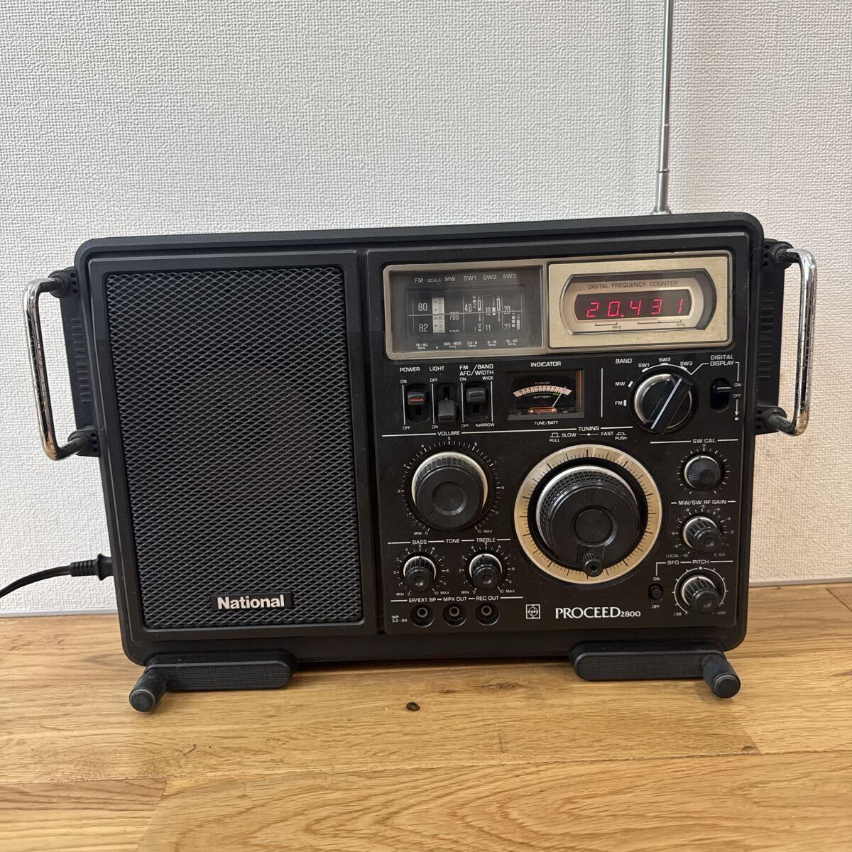 National PROCEED 2800 RF-2800 BCLラジオ 昭和レトロ FM 当時物 ナショナル プロシード 2800拍卖