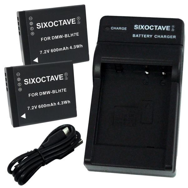 DMW-BLH7E DMW-BLH7 Panasonic 互換バッテリー 2個と充電器(USB充電式) DMW-BTC9 DMC-GM5 DMC-GF7 DC-GF9 DC-GF10 DC-GF90拍卖