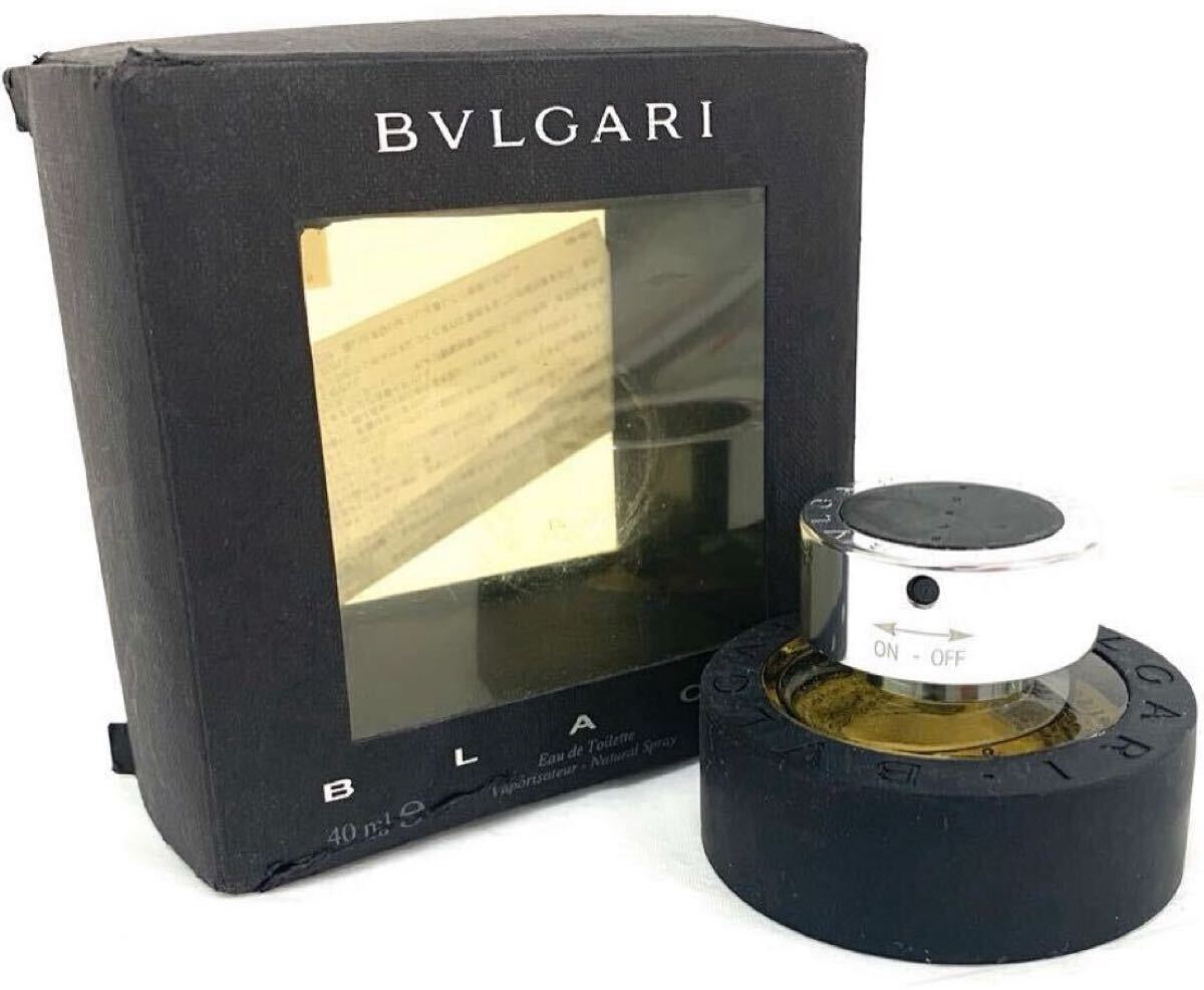 T05/064 ほぼ未使用 BVLGARI ブルガリ 香水 ブラック オードトワレ イエロー 40ml拍卖