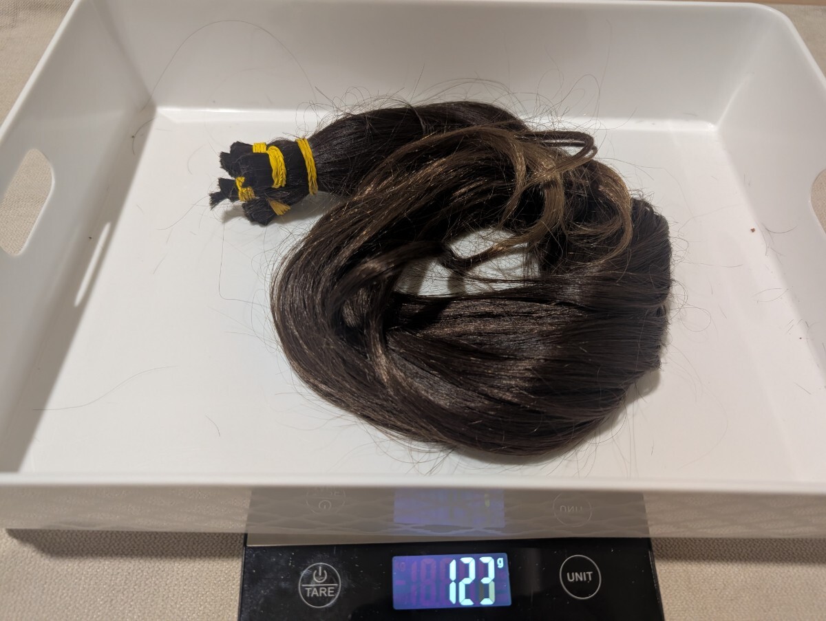 No.741 55cm 123g 髪束 髪の毛拍卖