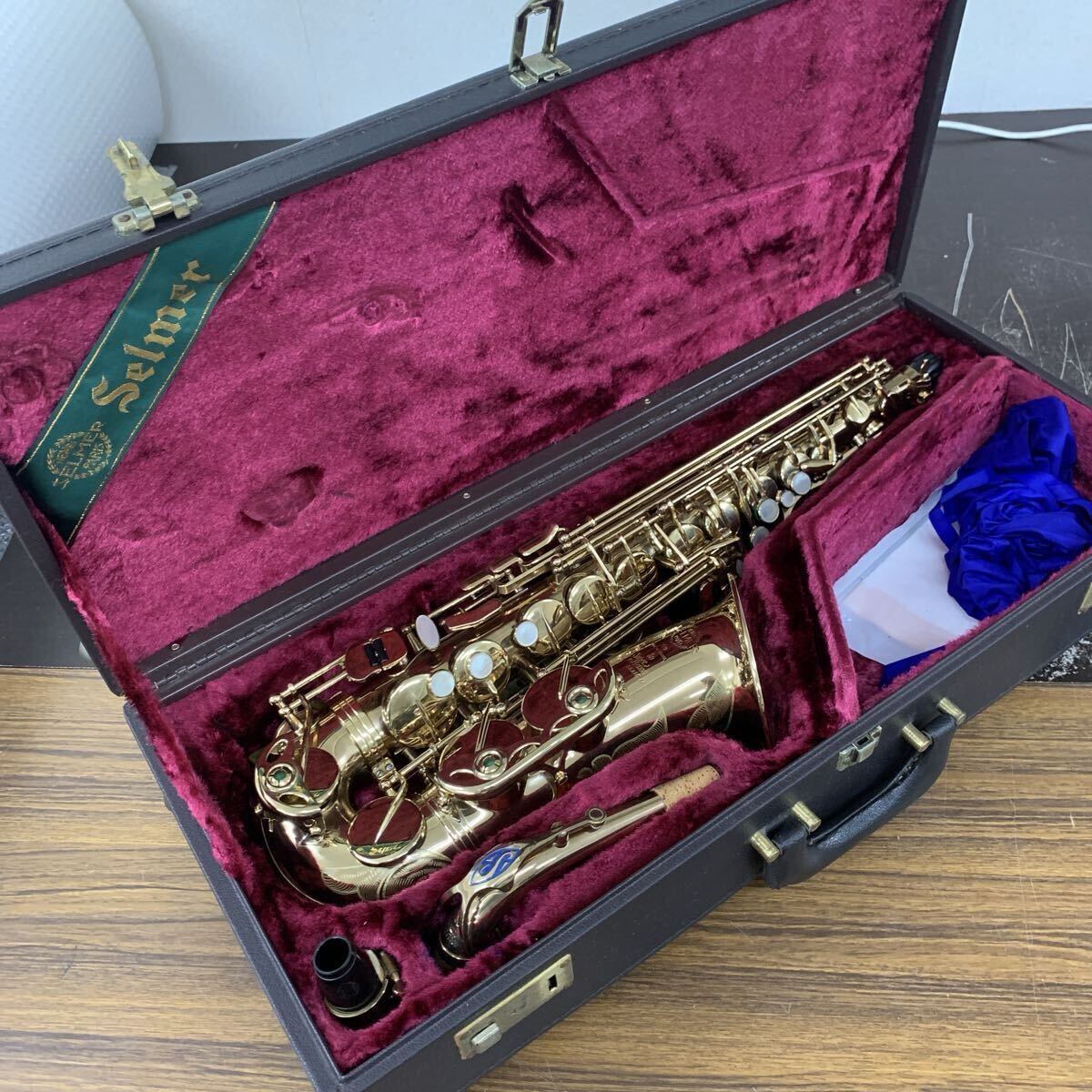 中古品 SELMER アルトサックス SA-80 II GL W/E ハードケース付 Alto sax 538406 Super Action Serie II セルマー 選定書拍卖
