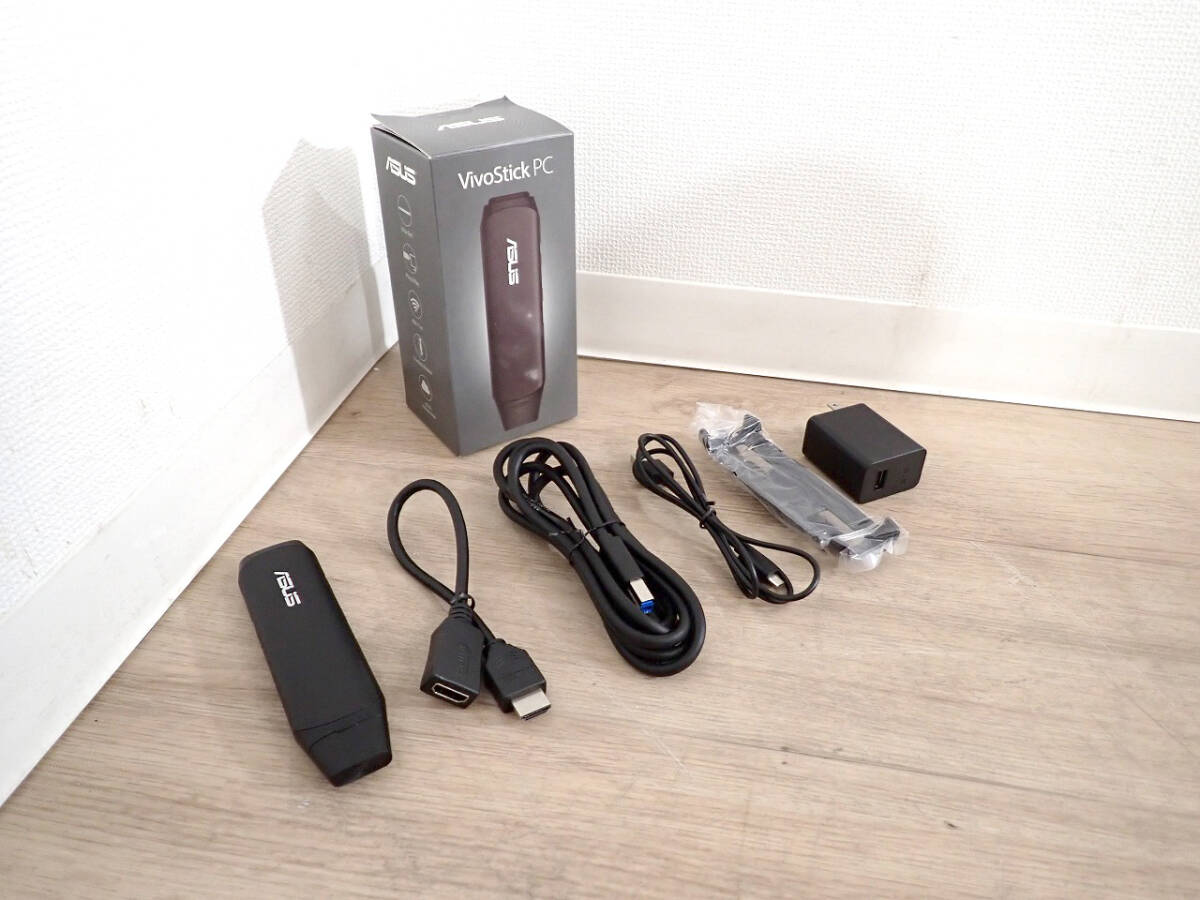 54686 中古 スティック型パソコン VivoStick PC ASUS エイスース TS10-B168D 2GB 32GB 超小型 HDMI接続 冷却ファン内蔵 ①拍卖