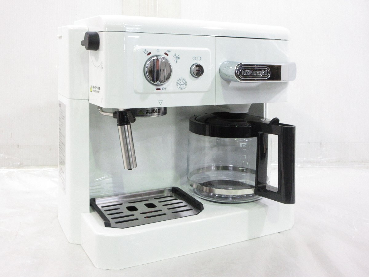 ◎未使用 DeLonghi デロンギ コンビコーヒーメーカー エスプレッソ ドリップ カプチーノ BCO410J-W ホワイト 欠品あり 展示品 5226拍卖