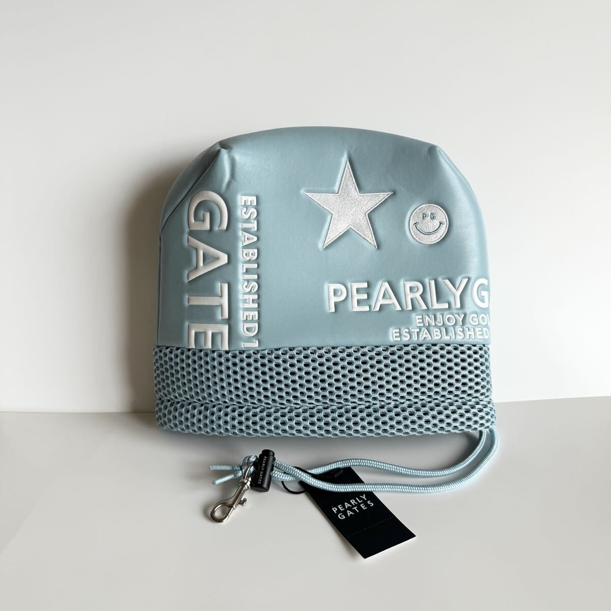 《新品》100円〜 PEARLY GATES パーリーゲイツ アイアン用ヘッドカバー アイアンカバー ヘッドカバー ゴルフ ゴルフケース 水色 ブルー拍卖