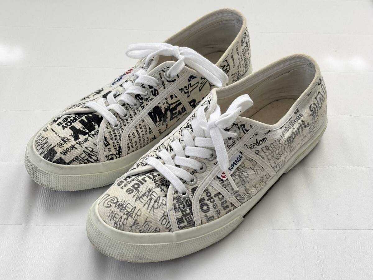 SUPERGA × COMME des GARCONS スペルガ × コムデギャルソン コラボスニーカー UK9 28.0 箱付拍卖