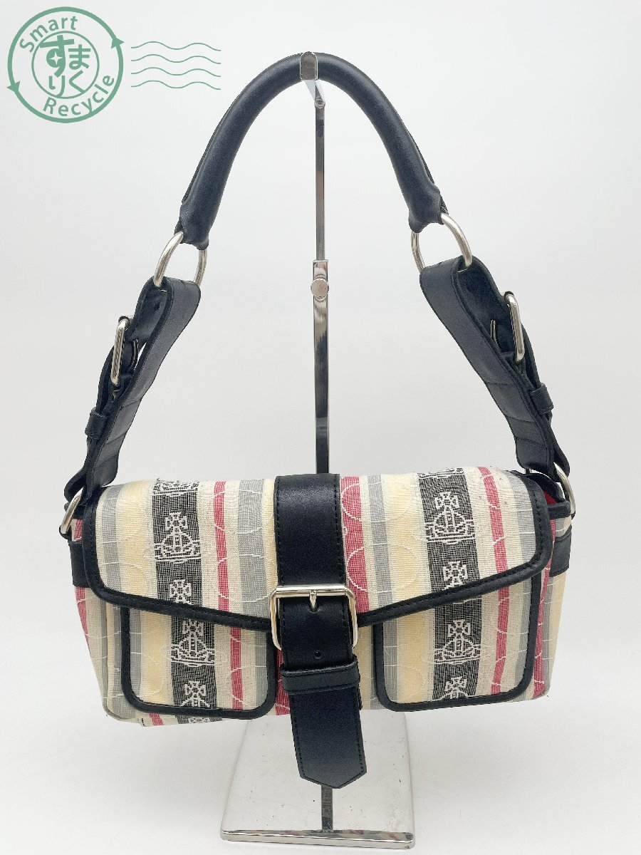 CE0706867 △ Vivienne Westwood ヴィヴィアン ウエストウッド ハンドバッグ ベージュ系 鞄 カバン ファッション 中古品 現状品拍卖