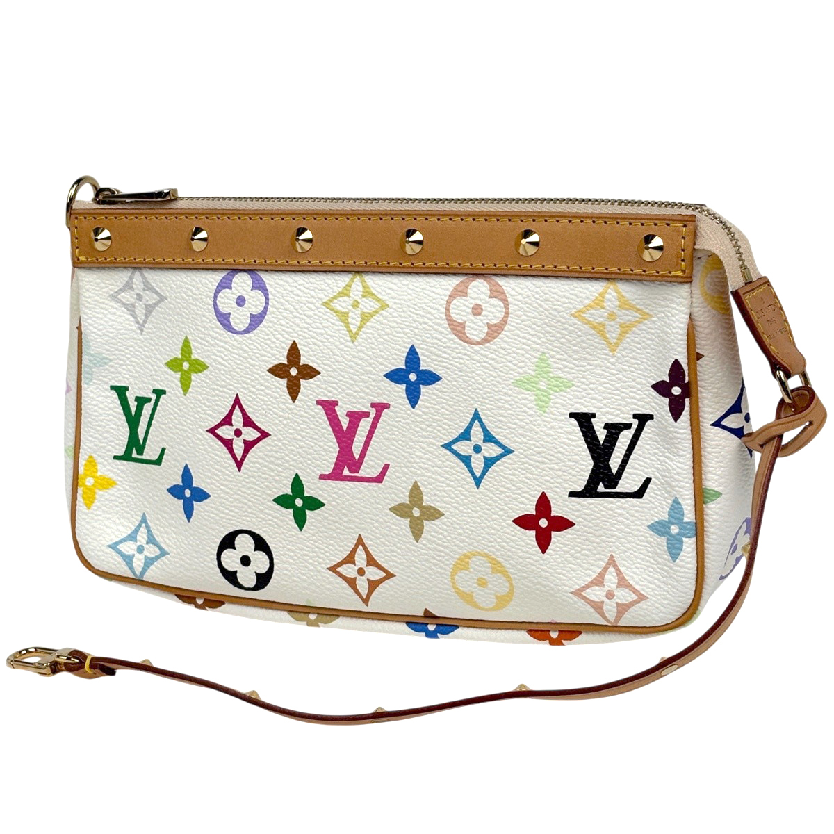 ルイ・ヴィトン Louis Vuitton ポシェット アクセソワール 2WAY モノグラムマルチカラー ブロン(ホワイト) M92649 レディース 【中古】拍卖
