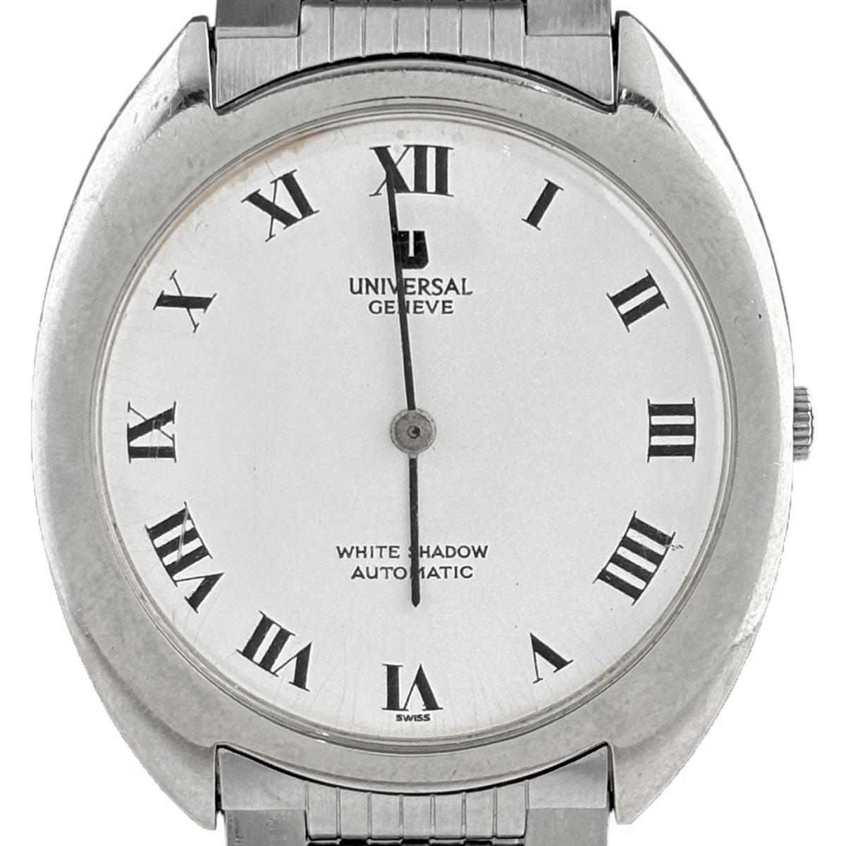 【ジャンク品】 ユニバーサル・ジュネーブ Universal Geneve ホワイトシャドウ 866101 腕時計 自動巻き 【中古】拍卖