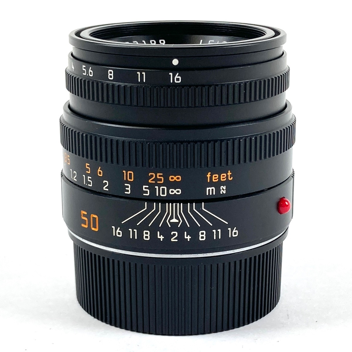 【1円】 ライカ LEICA SUMMICRON-M 50mm F2 ズミクロン 6bit ブラック レンジファインダーカメラ用レンズ 【中古】拍卖